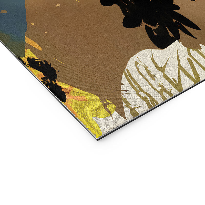 83 Oranges Yellow Ochre Florals Welcome Mat