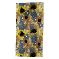 83 Oranges Yellow Ochre Florals Beach Towel