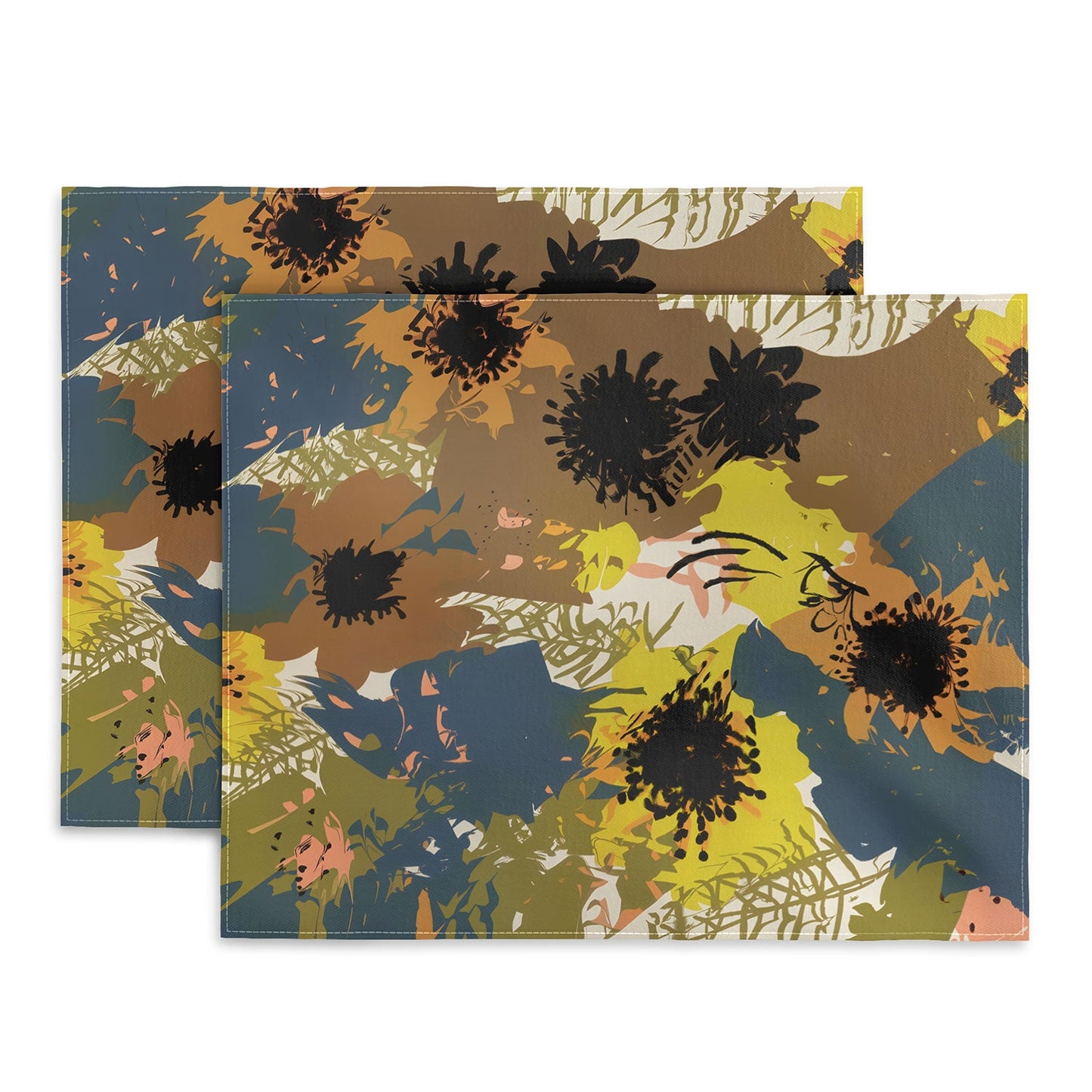 83 Oranges Yellow Ochre Florals Placemat