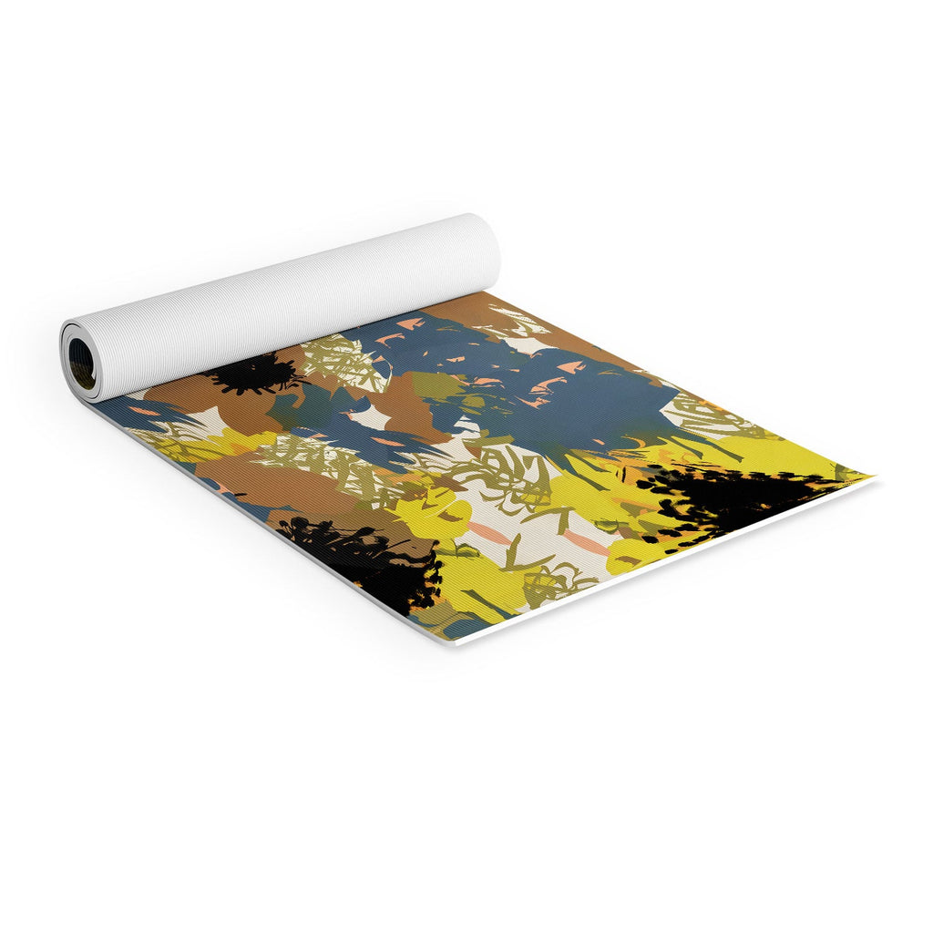 83 Oranges Yellow Ochre Florals Yoga Mat
