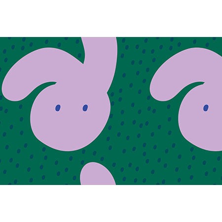 Camilla Foss Pebbles and Rabbit Wall Mural