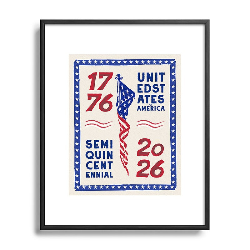 DENY Designs Retro 76 26 Metal Framed Art Print