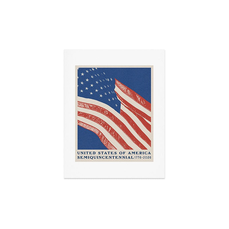 DENY Designs Stars n Stripes Semiquincentennial Art Print