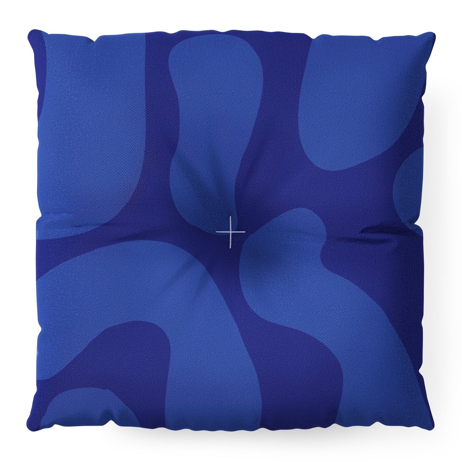 Camilla Foss Blue Pebble Floor Pillow Square