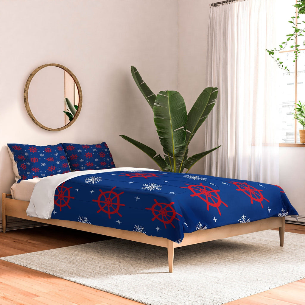 Design by Spark Holiday Helms and Snowflakes Comforter
