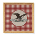 DENY Designs Gingham Eagle Framed Wall Art