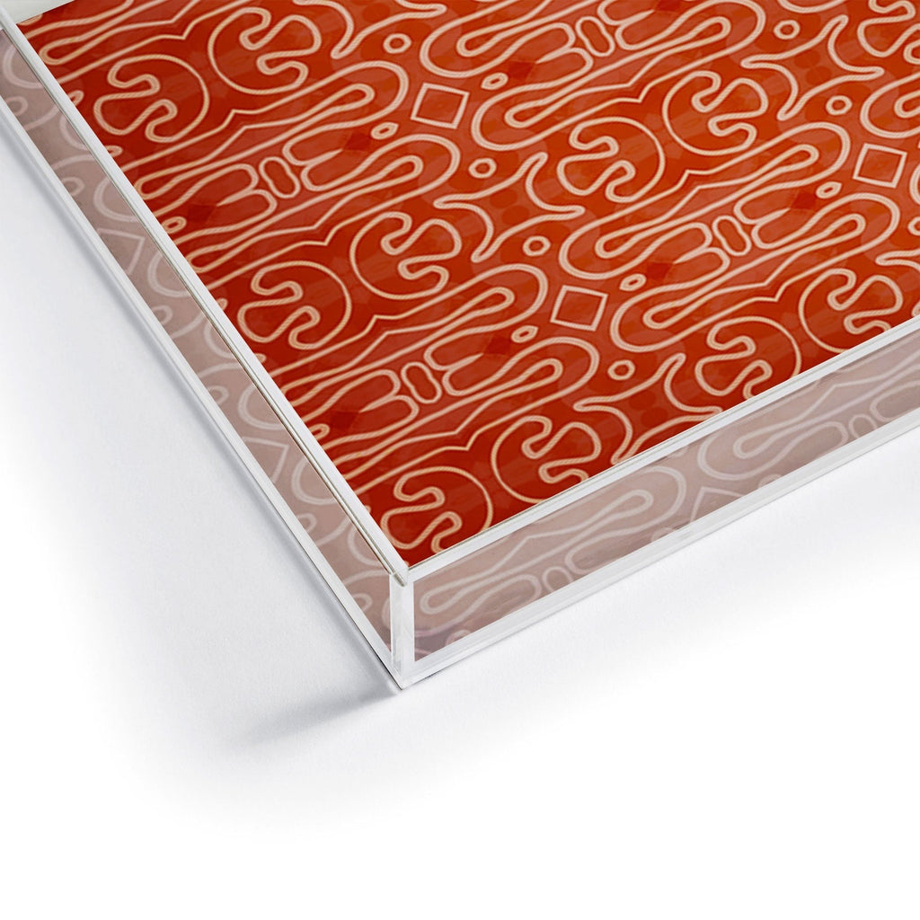 Mirimo Venexiana Burnt Orange Acrylic Tray