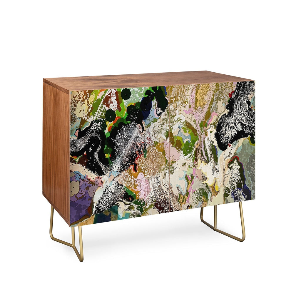 83 Oranges Echoes Beneath the Surface Credenza