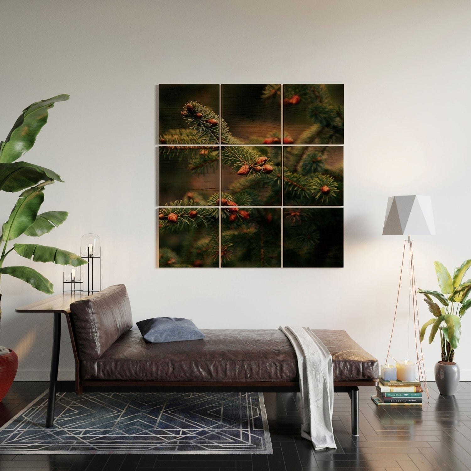 Hannah Kemp Spruce Tips Wood Wall Mural