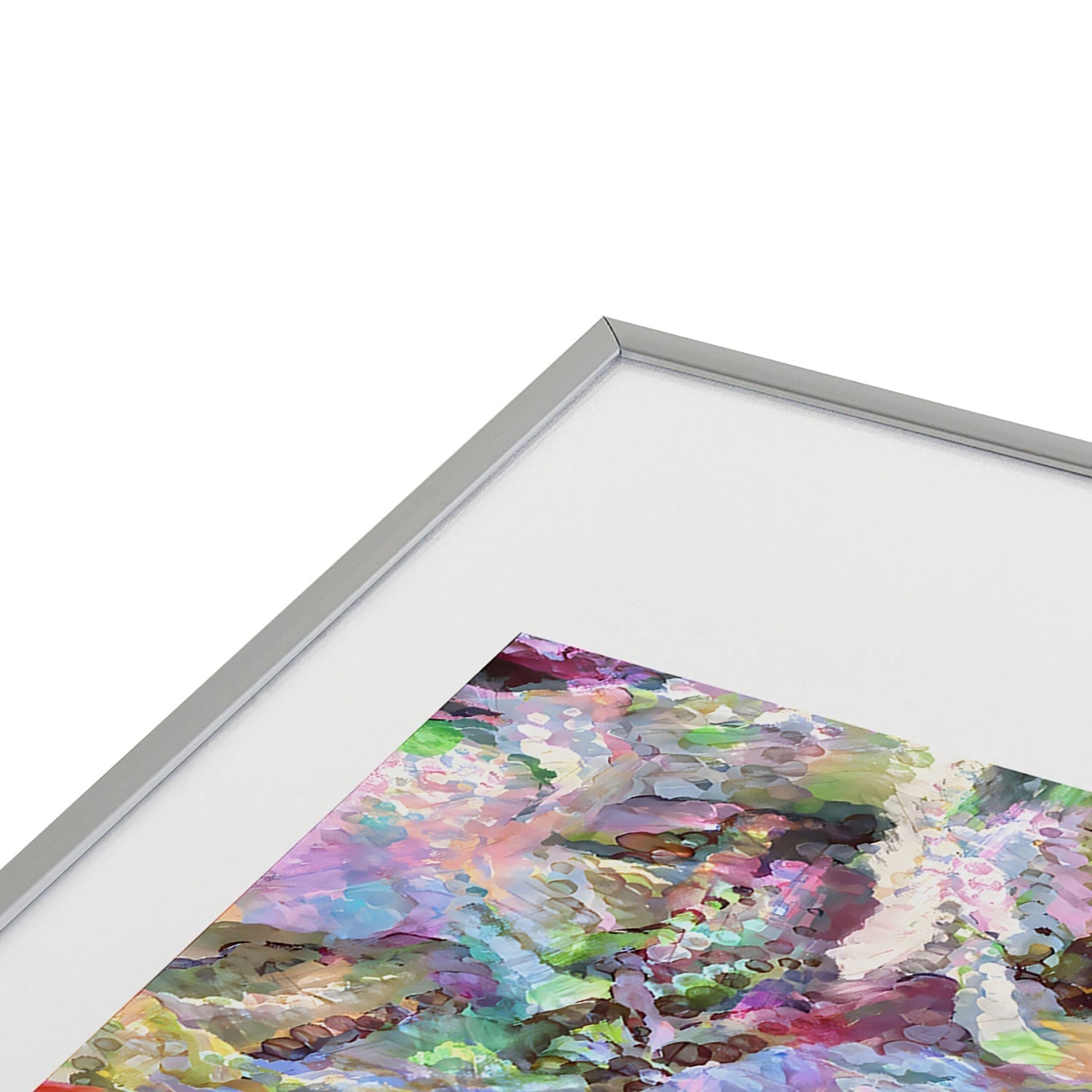 83 Oranges Sequin Haze Metal Framed Art Print