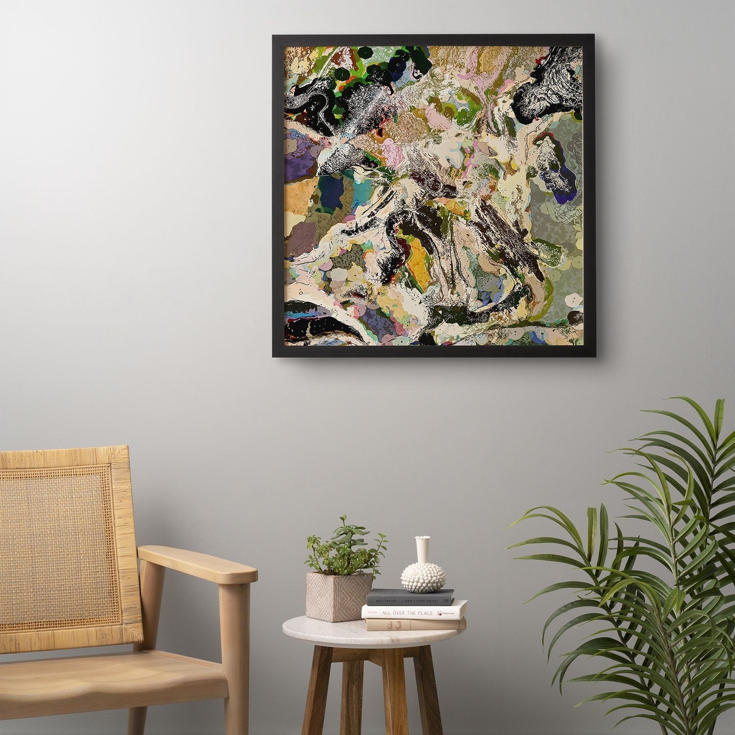 83 Oranges Echoes Beneath the Surface Framed Wall Art