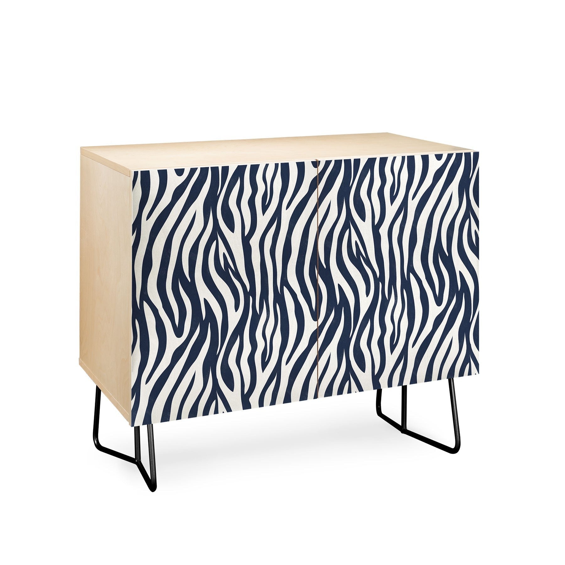 Avenie BR Navy Tiger Stripes Credenza
