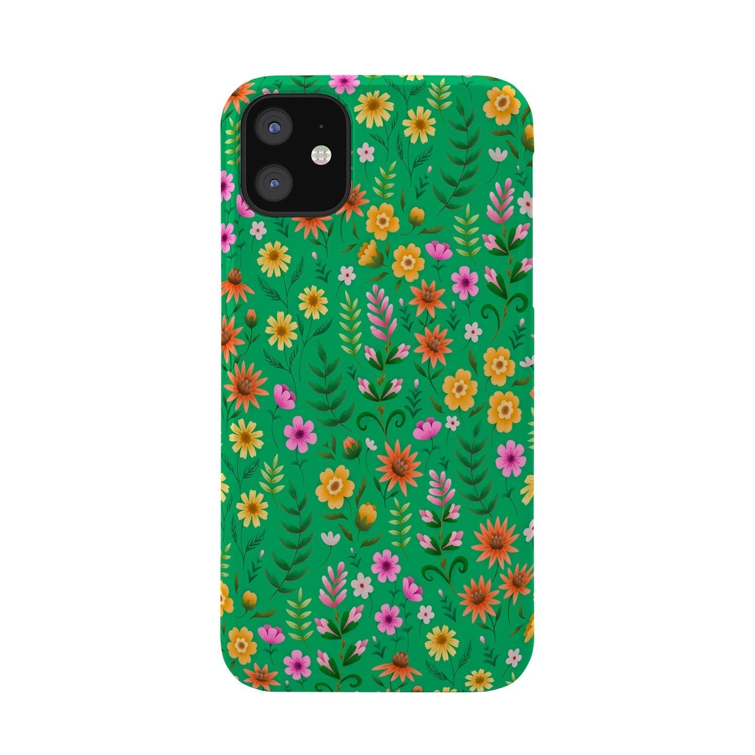 Pimlada Phuapradit Ditsy Spring Floral Green Phone Case