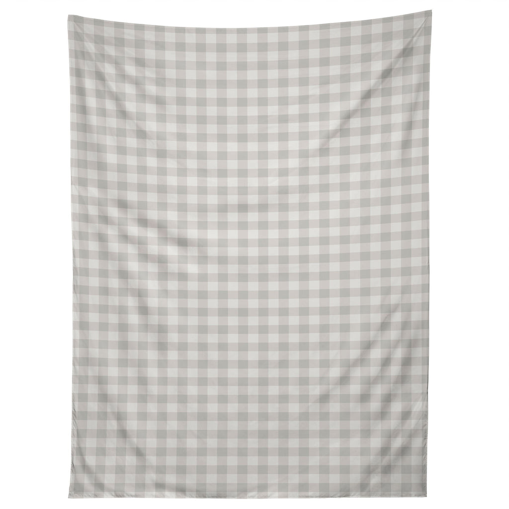 Colour Poems Gingham Plaid Pattern Cloud White Tapestry