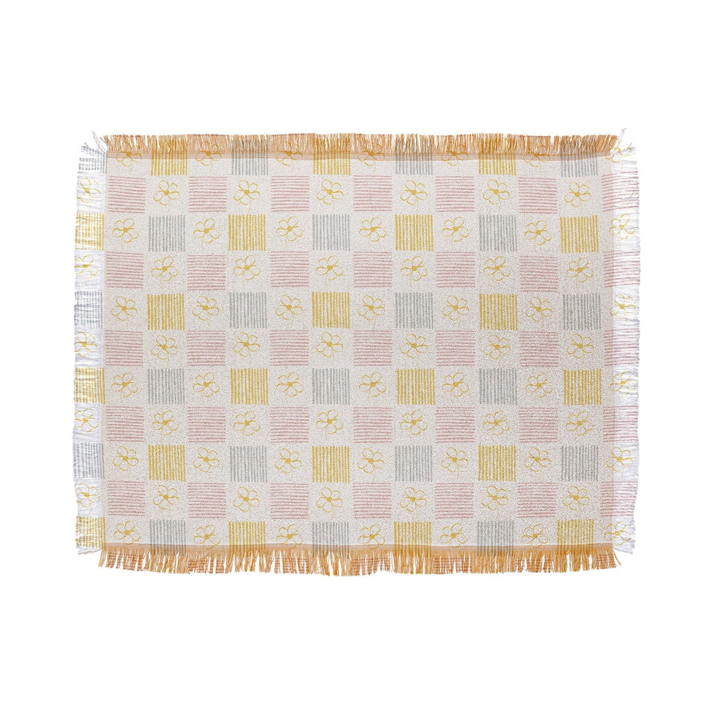 Menina Lisboa Spring Grandmillennial Throw Blanket