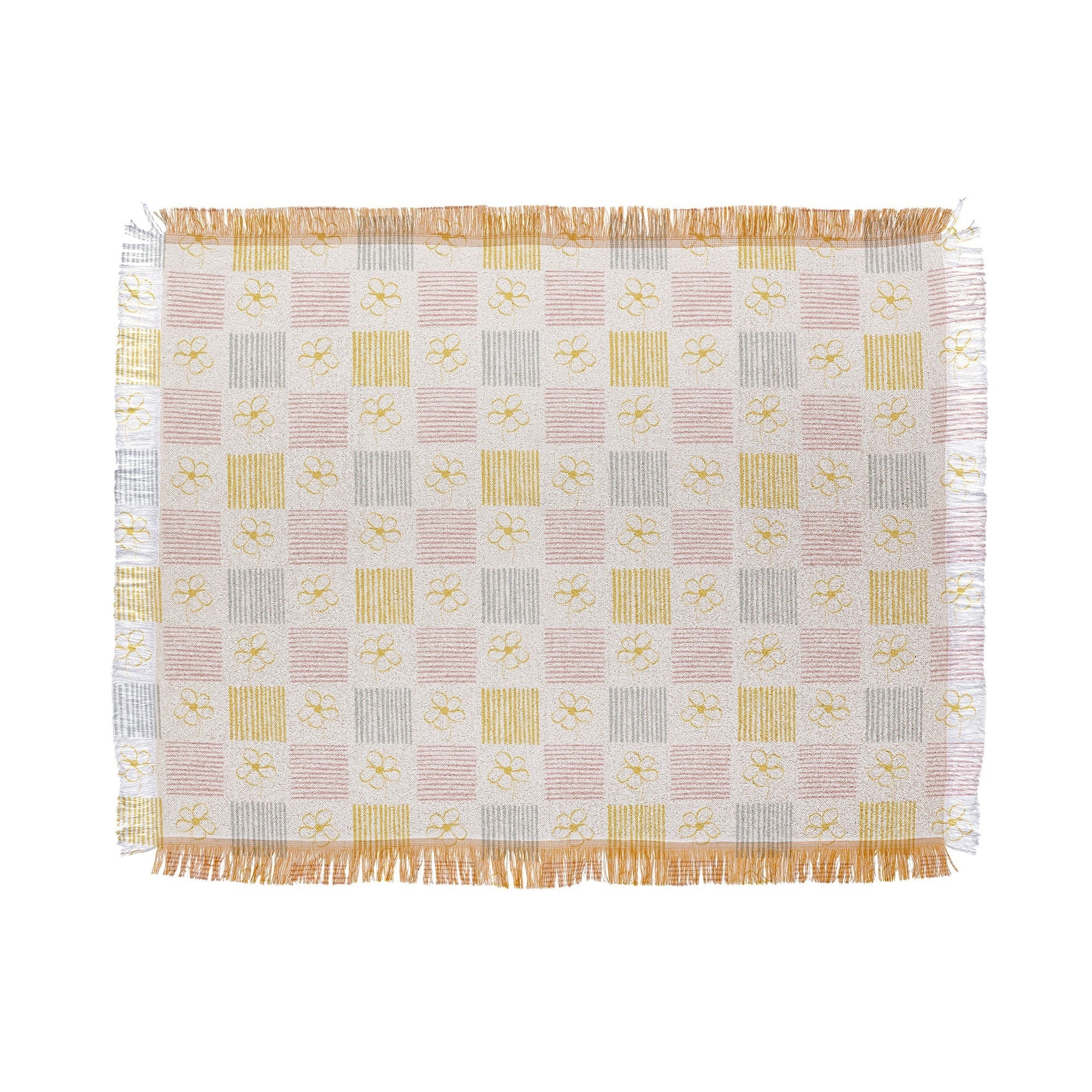 Menina Lisboa Spring Grandmillennial Throw Blanket