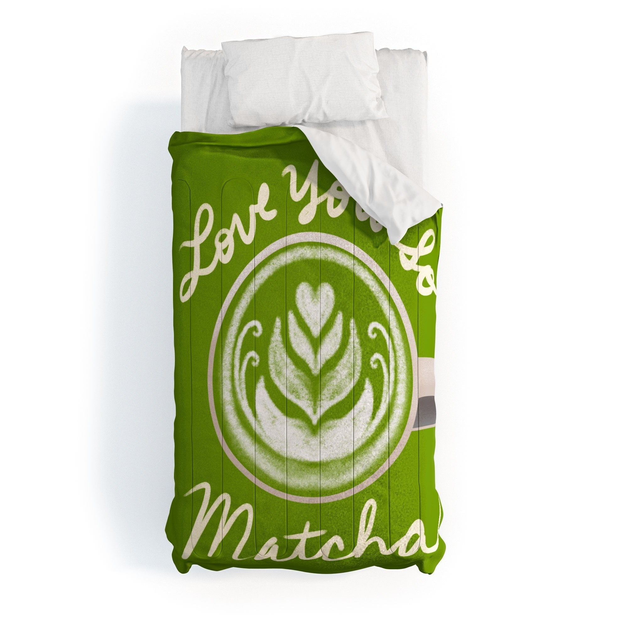 Design by Spark Love You So Matcha Comforter