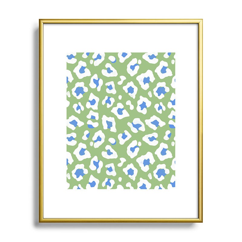 Avenie BR Cheetah Print Metal Framed Art Print