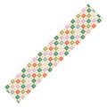 LouBruzzoni Retro Star Block Pattern Table Runner