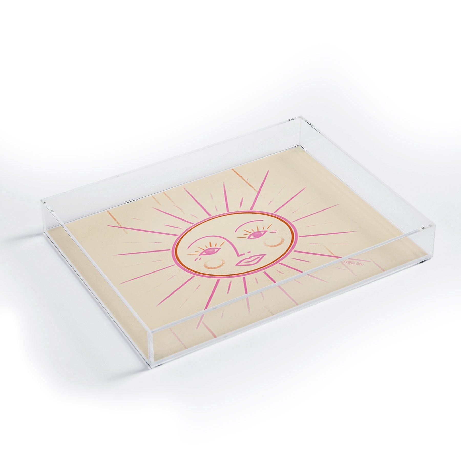 Little Om Celestial Sun cream Acrylic Tray