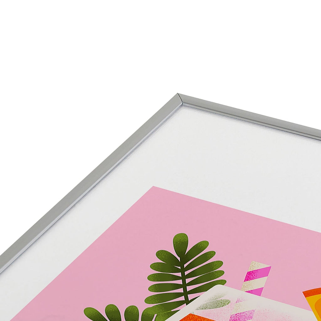 Jessica Molina Orange Spritz Metal Framed Art Print