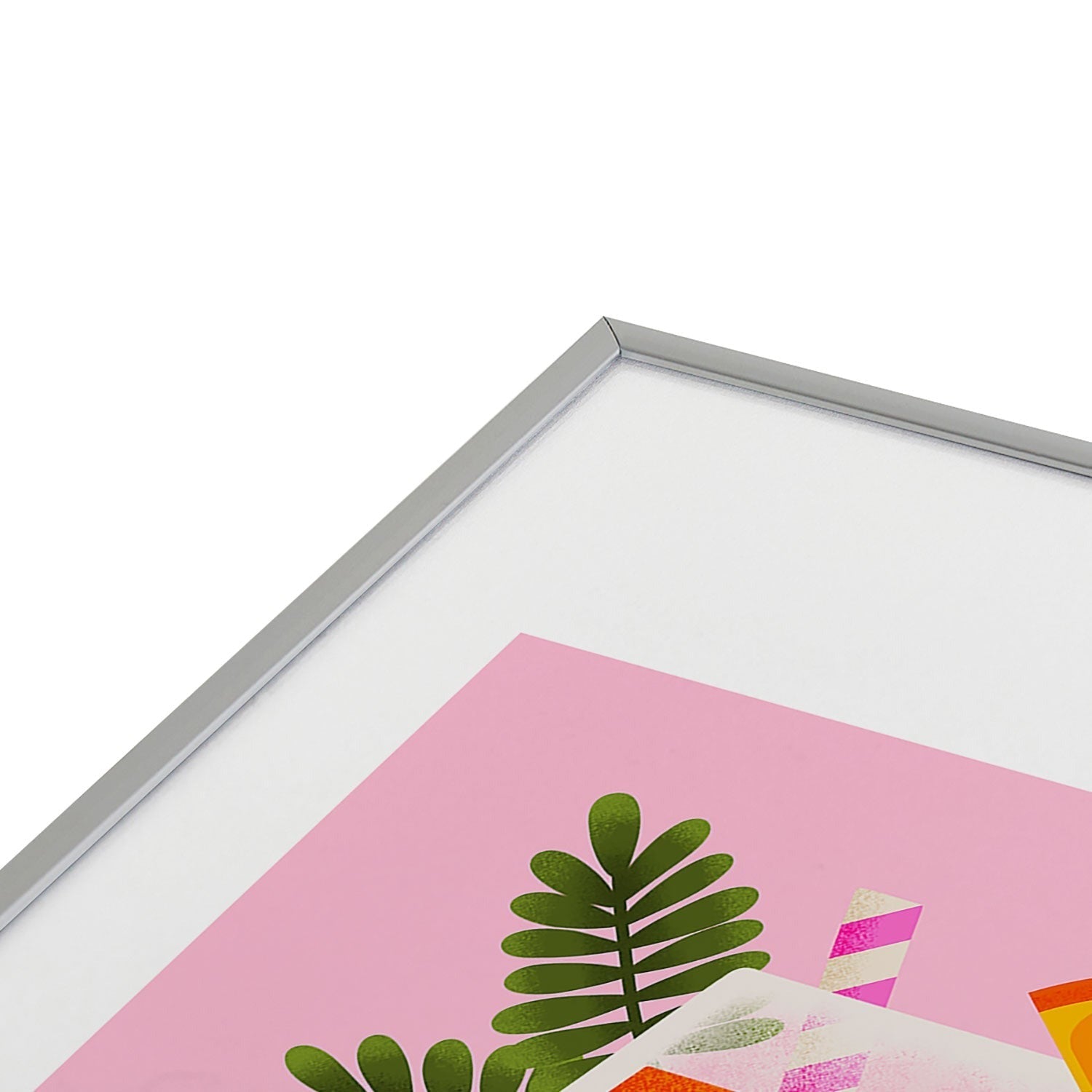 Jessica Molina Orange Spritz Metal Framed Art Print
