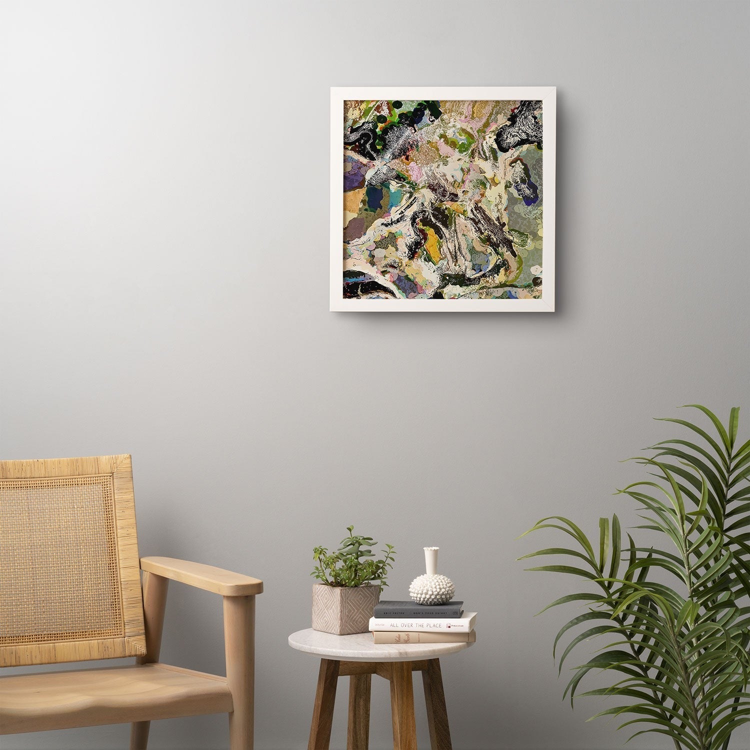 83 Oranges Echoes Beneath the Surface Framed Wall Art