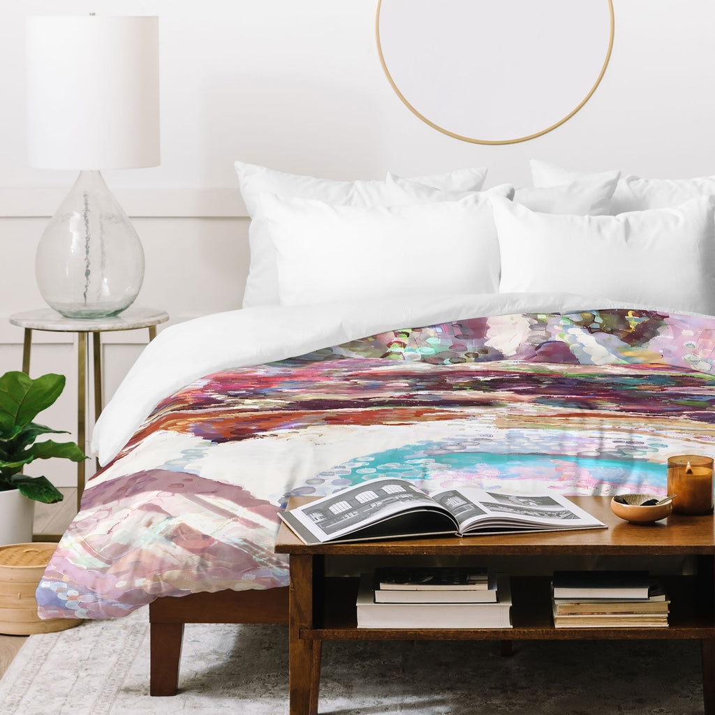 83 Oranges Sequin Haze Duvet Cover