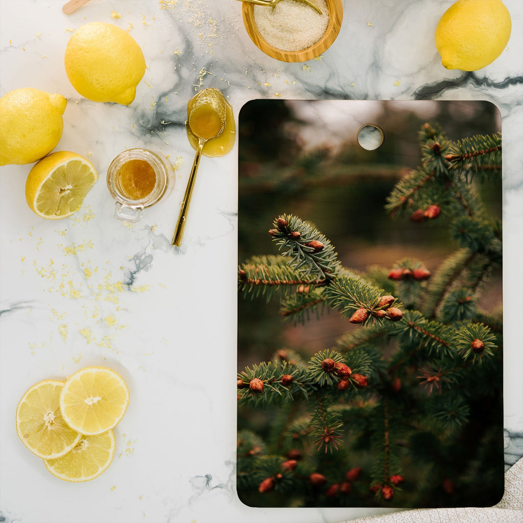 Hannah Kemp Spruce Tips Cutting Board Rectangle