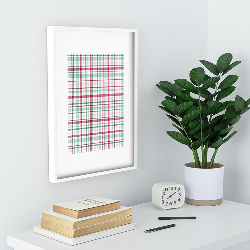 Lisa Argyropoulos Merry Vintage Plaid Recessed Framing Rectangle