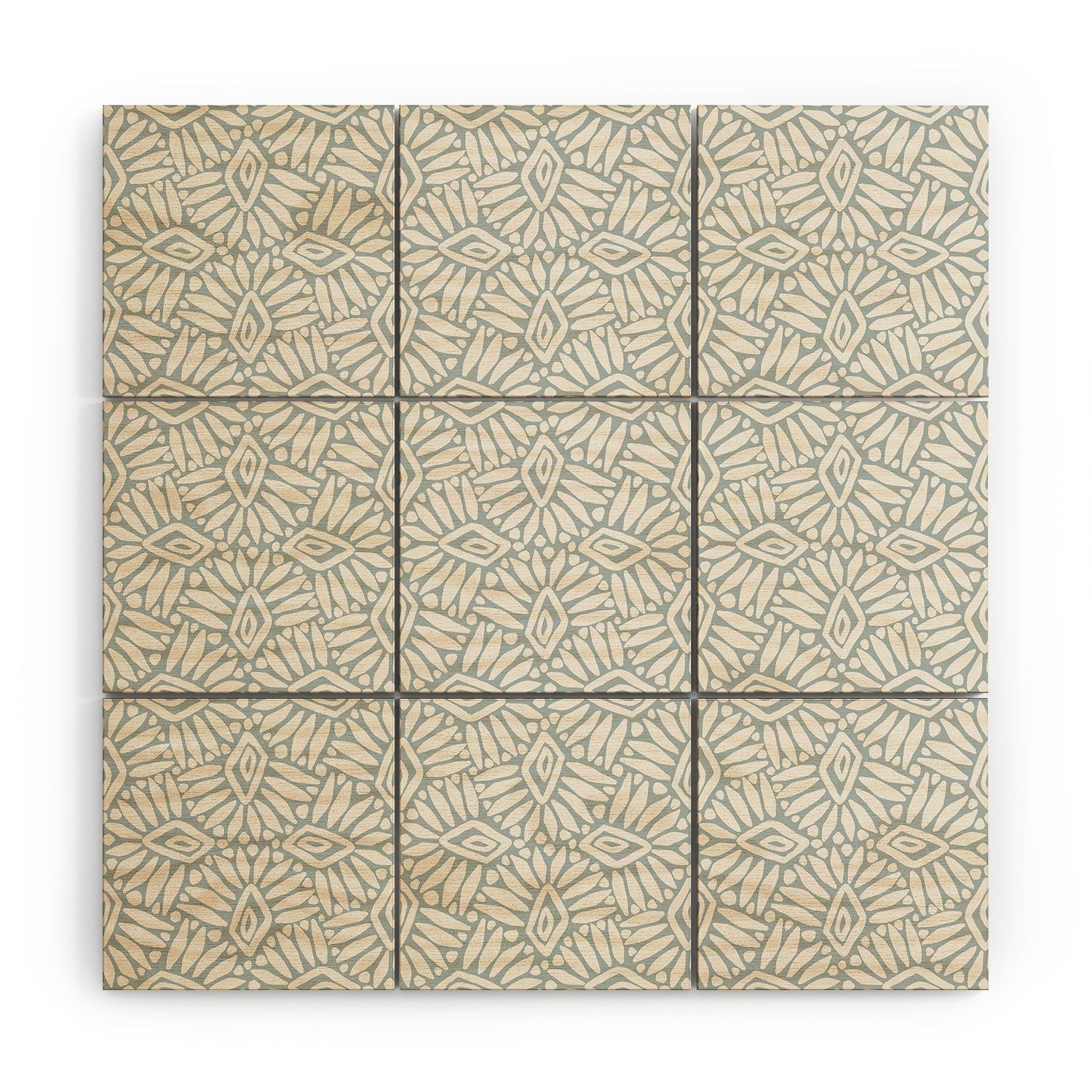 CoastL Studio Palm Ogee Wood Wall Mural