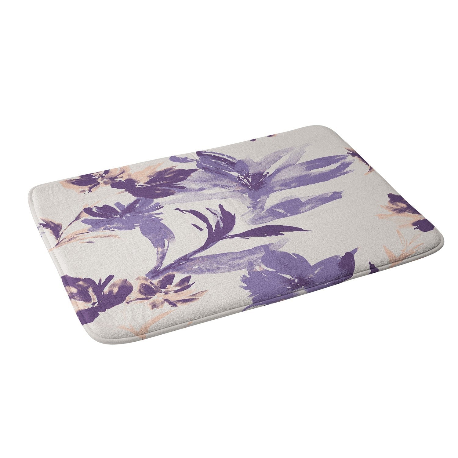 Gabriela Fuente Emma Classic Floral Memory Foam Bath Mat