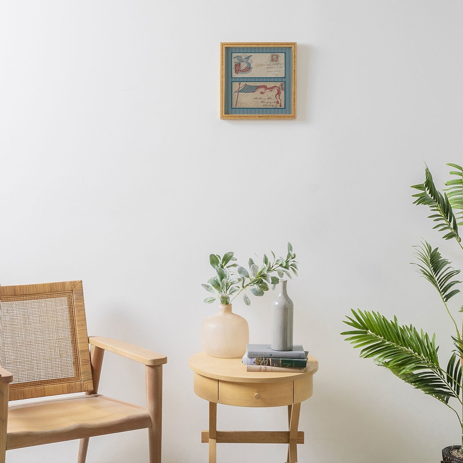 DENY Designs Civil War Envelopes Framed Wall Art