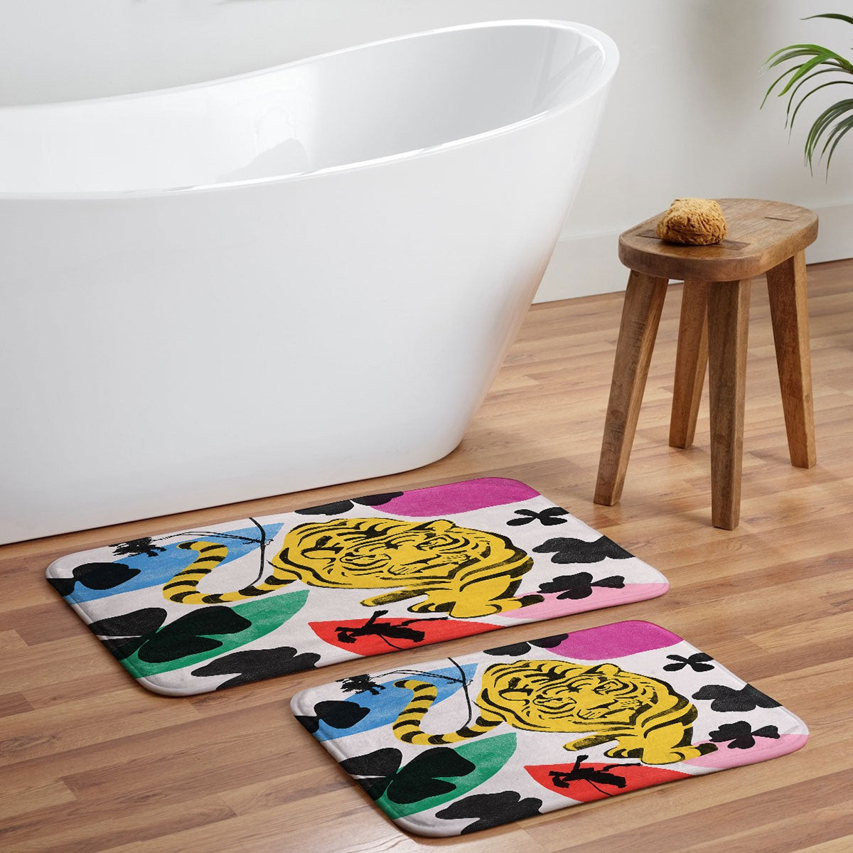 Garima Dhawan wild 3 Memory Foam Bath Mat