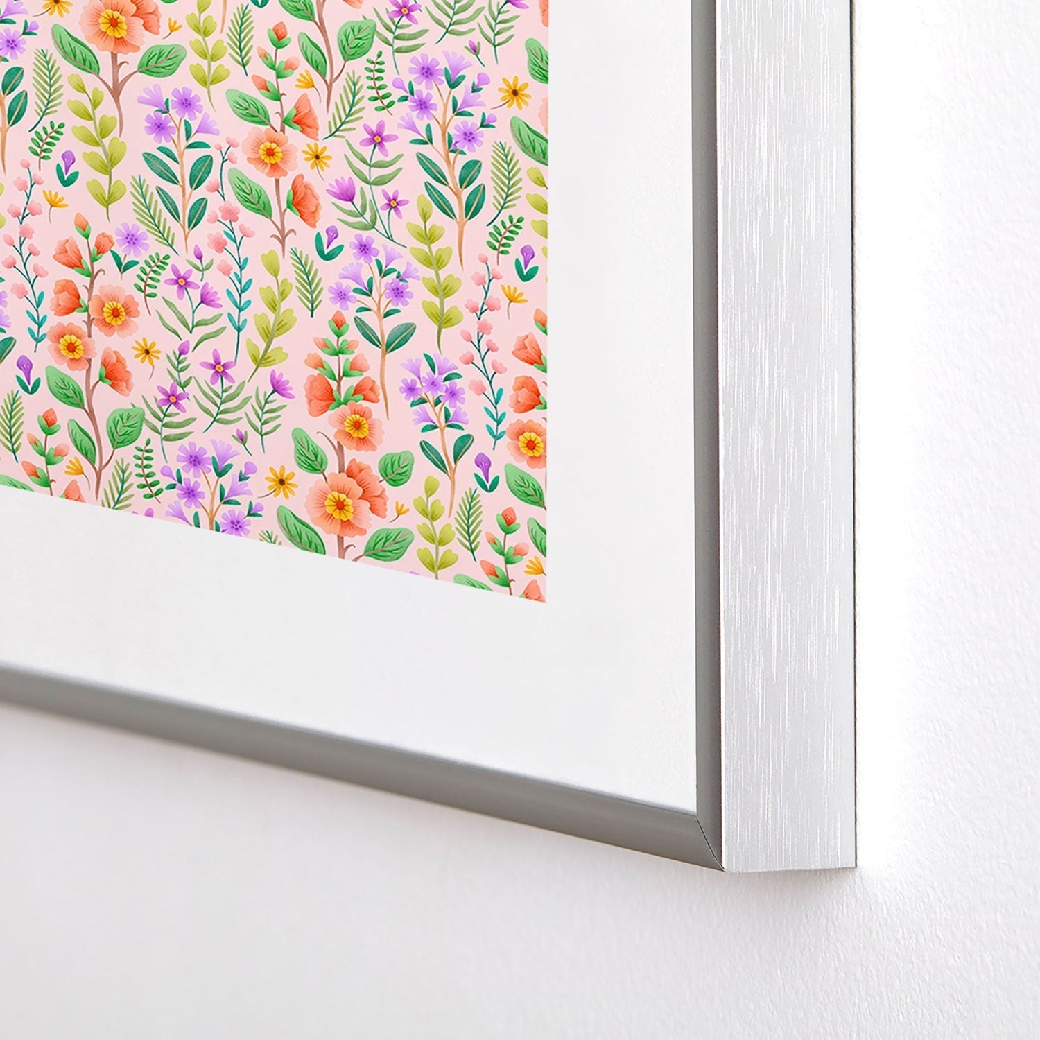 Pimlada Phuapradit Ditsy Spring Floral Metal Framed Art Print