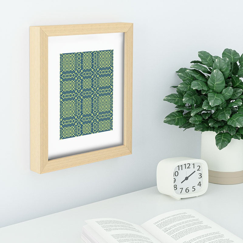 Marta Barragan Camarasa Nostalgic Grid Design Recessed Framing Rectangle