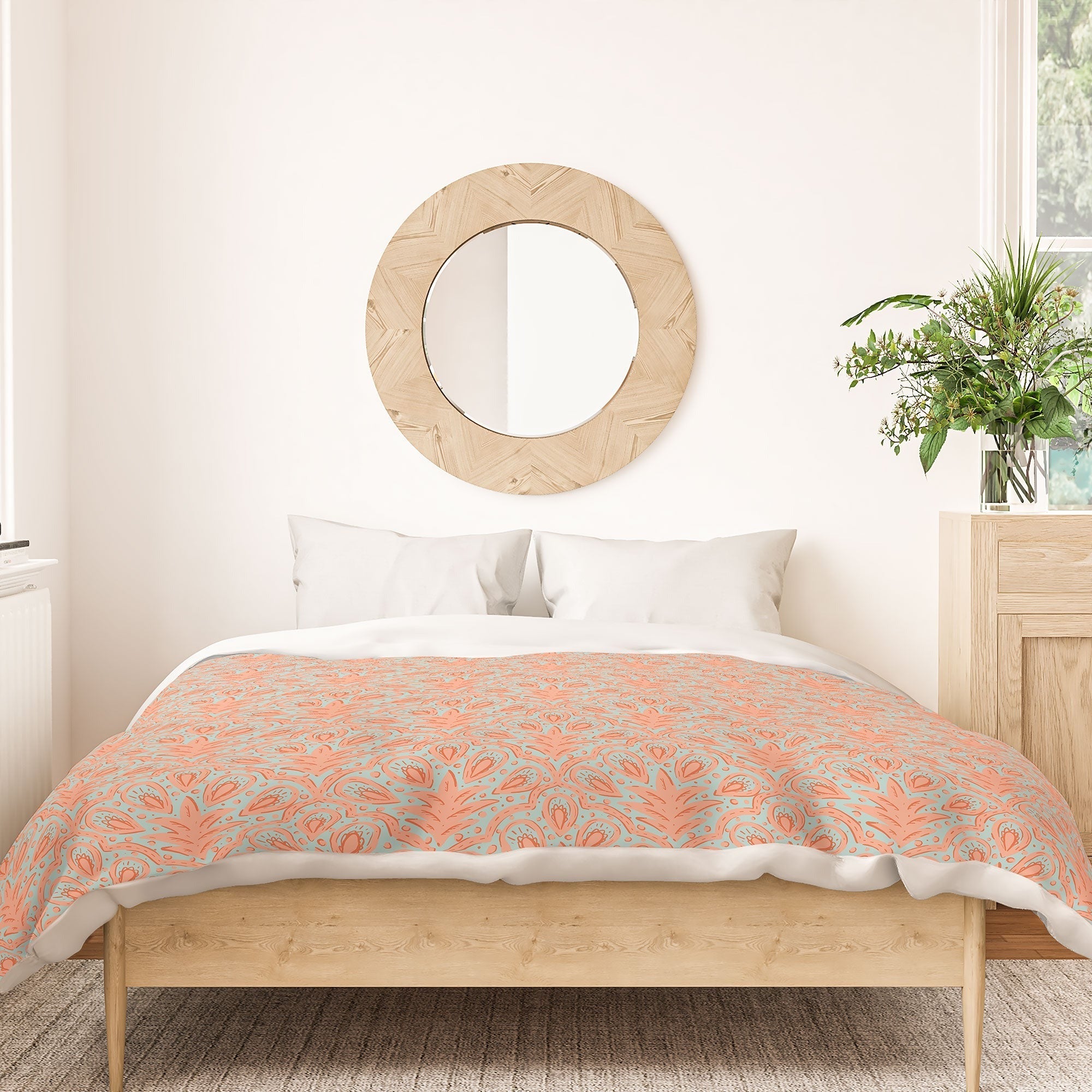 CoastL Studio Palm Scallop Duvet Cover