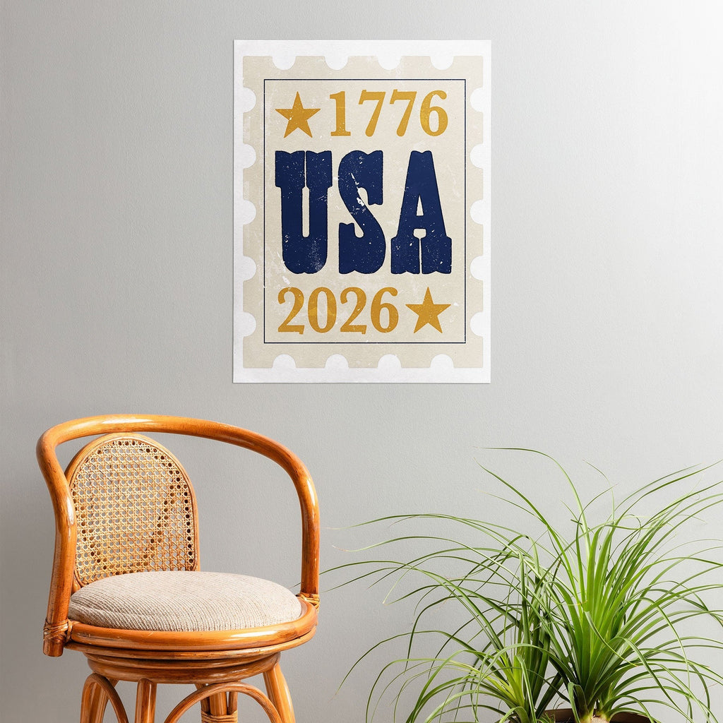 DENY Designs USA Stamp Poster