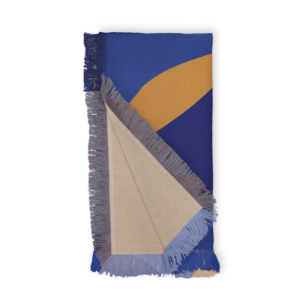 Camilla Foss Pebbles in Stream Throw Blanket