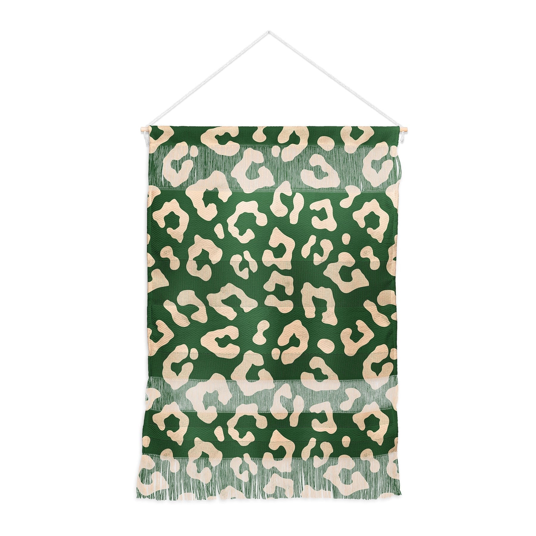 Avenie BR Cheetah Print In Green Wall Hanging Portrait
