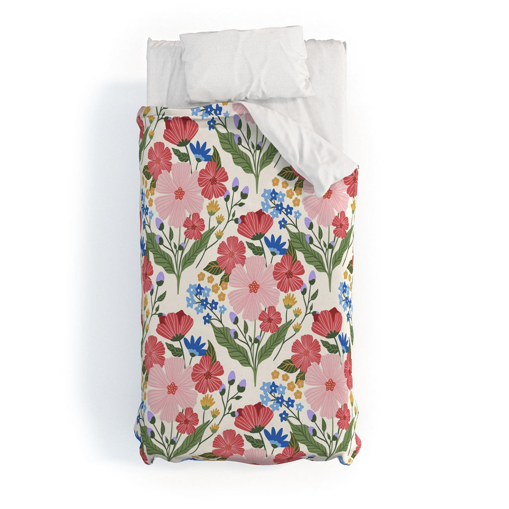 Design by Spark Wild Bloom Flowers Duvet Cover