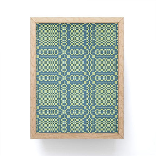 Marta Barragan Camarasa Nostalgic Grid Design Framed Mini Art Print