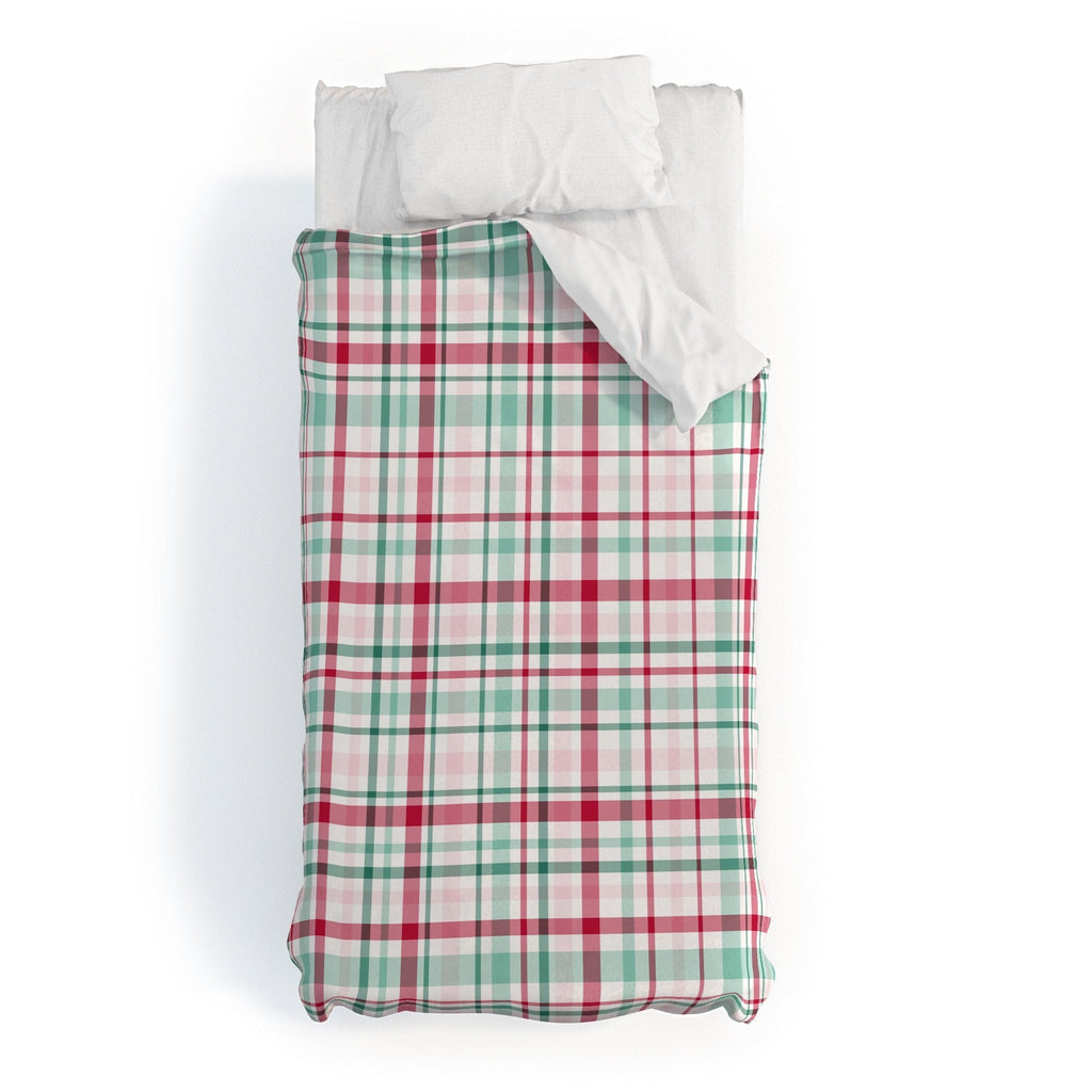 Lisa Argyropoulos Merry Vintage Plaid Duvet Cover