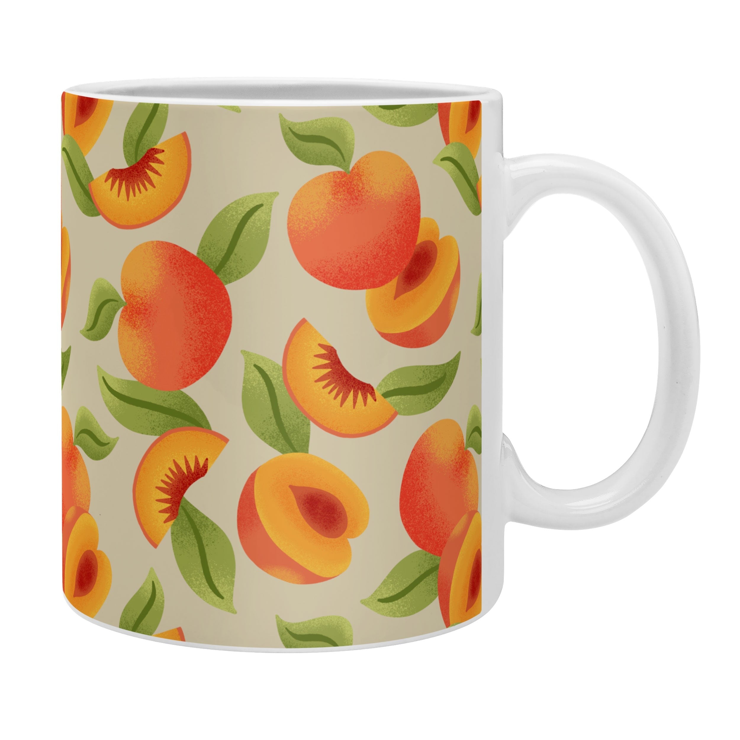 Jessica Molina Peach Pattern Coffee Mug
