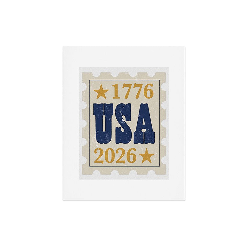 DENY Designs USA Stamp Art Print