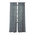 Little Om Pattern Shooting Stars blue Sheer Window Curtain