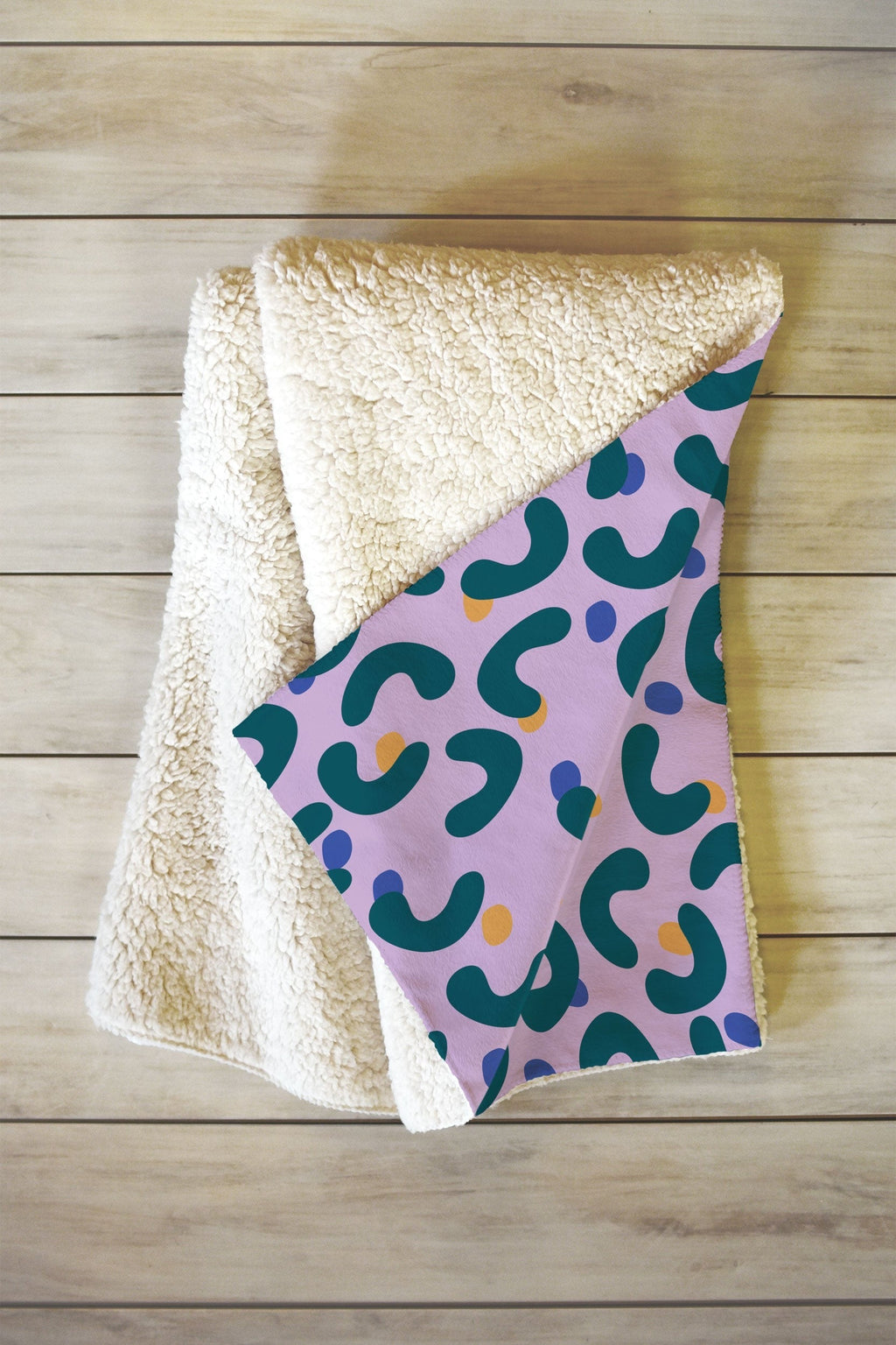 Camilla Foss Pebbles Mix Fleece Throw Blanket