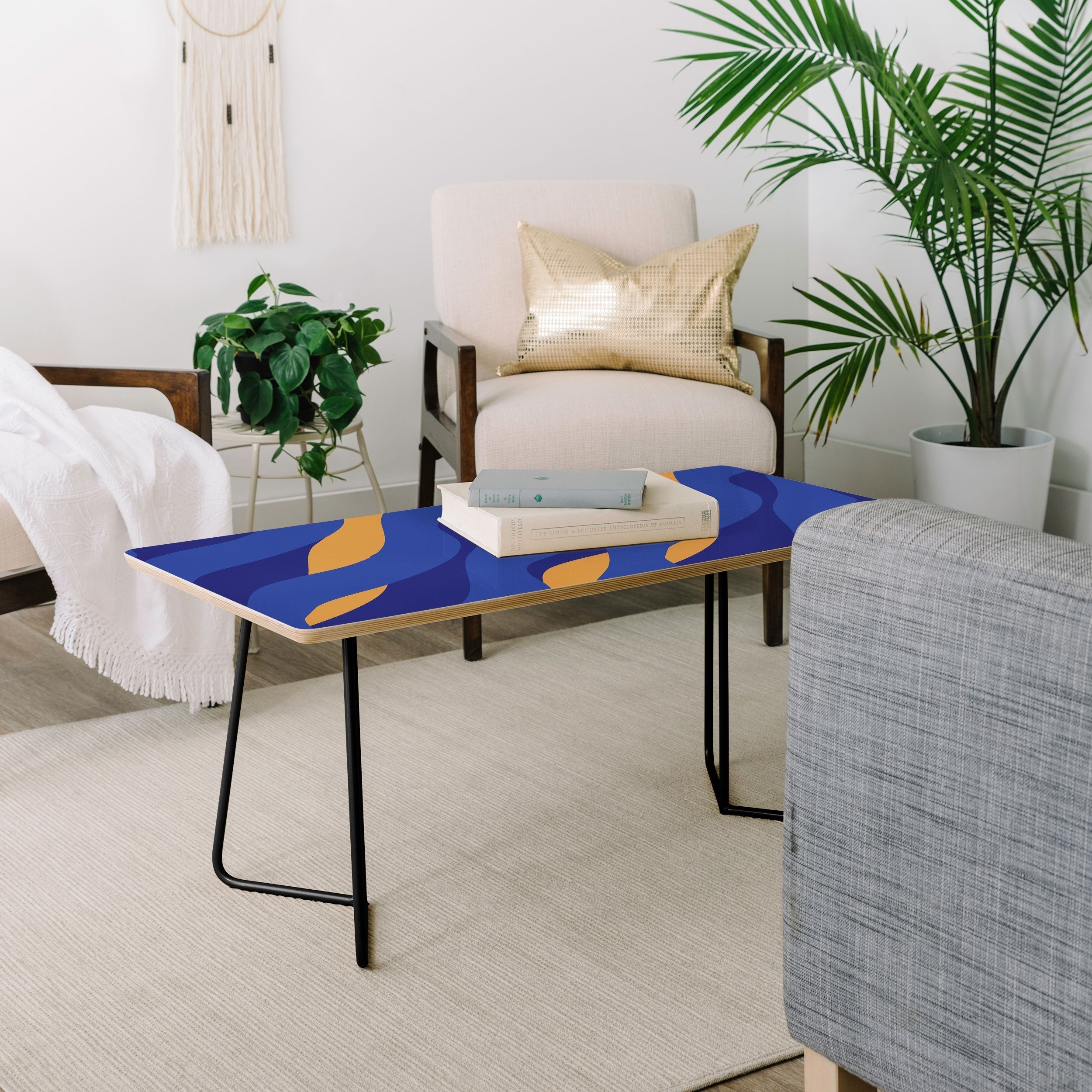 Camilla Foss Pebbles in Stream Coffee Table