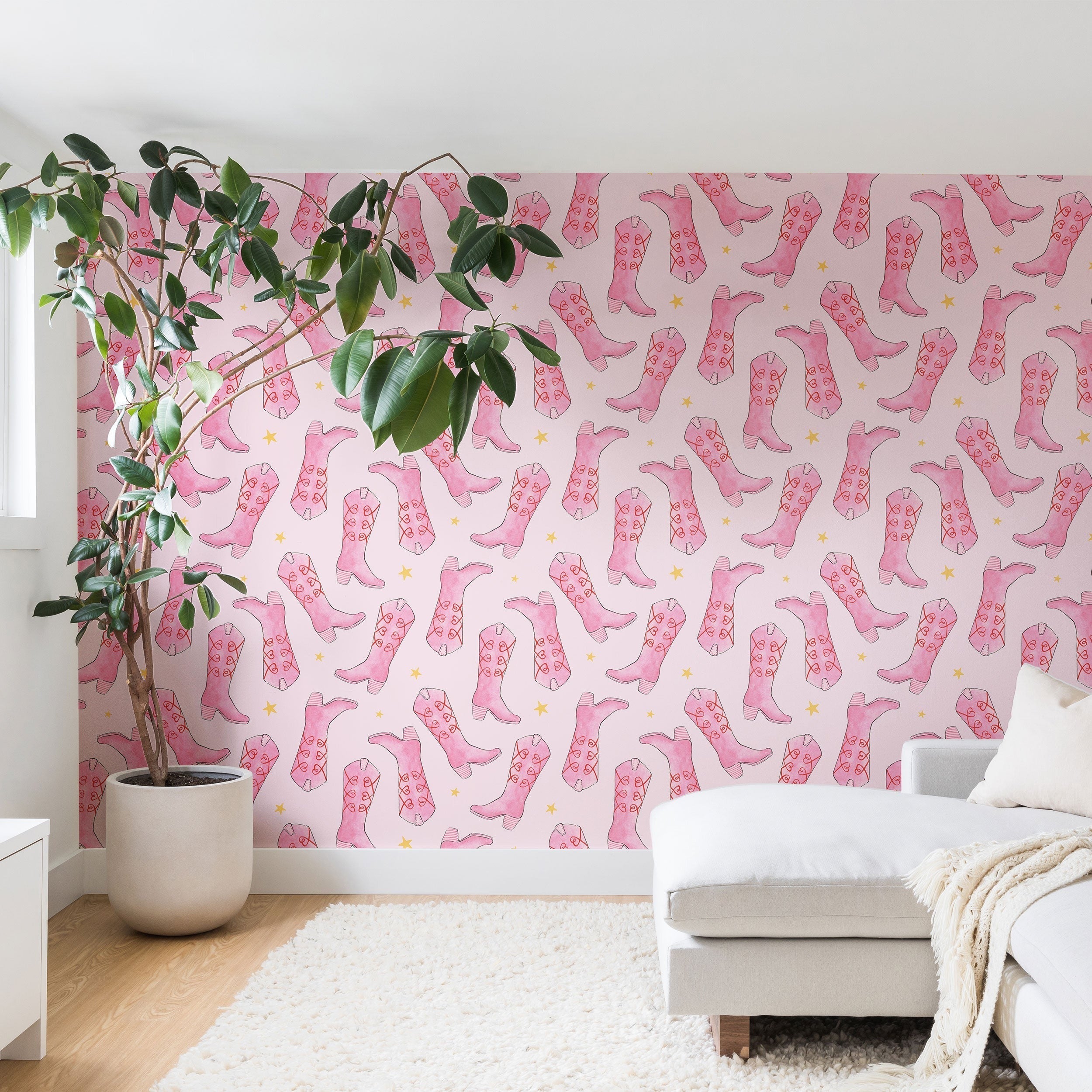 Love_Ryming Stars and Boots Wall Mural