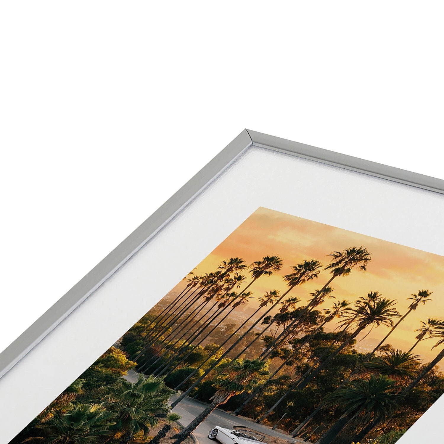 Gal Design Sunset Blvd Metal Framed Art Print